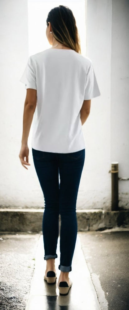 SCRT™ Guardian EMF Shielding Women's T-Shirt: Embrace Protection in Style - GroundedKiwi.nz blockingemfemfs