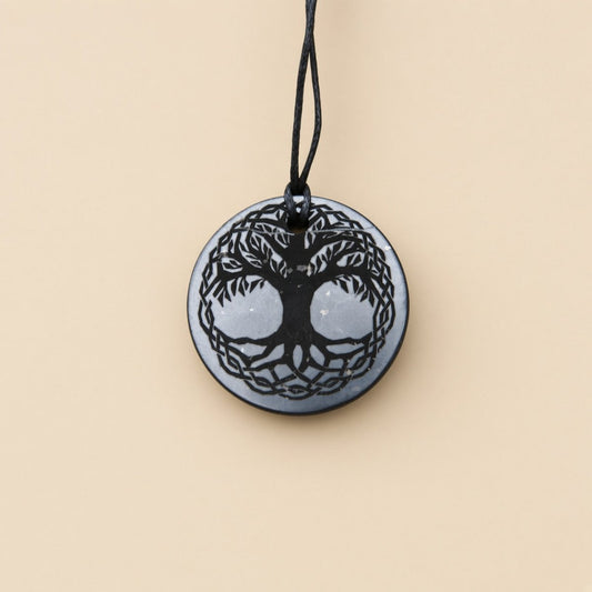 SECONDS - Celtic Shungite pendant Tree of life - Strength & Resilience - GroundedKiwi.nzNecklace Necklace5ganit radiationcrystal