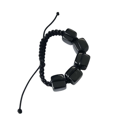 Shambhala Shungite Stone Cube Bracelet - GroundedKiwi.nzBracelet Bracelet5ganit radiationbracelet