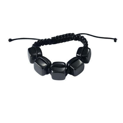 Shambhala Shungite Stone Cube Bracelet - GroundedKiwi.nzBracelet Bracelet5ganit radiationbracelet