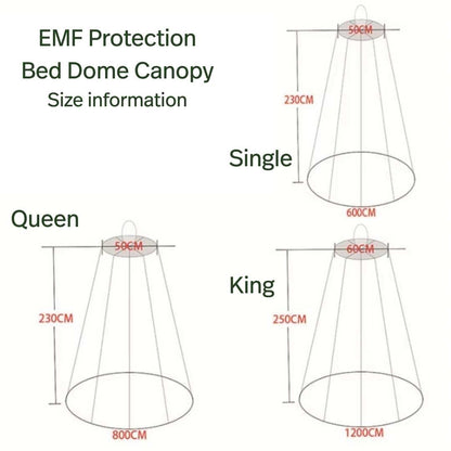 Shielding EMF Blocking Canopy - All Sizes - GroundedKiwi.nz 4g5gantiradiation