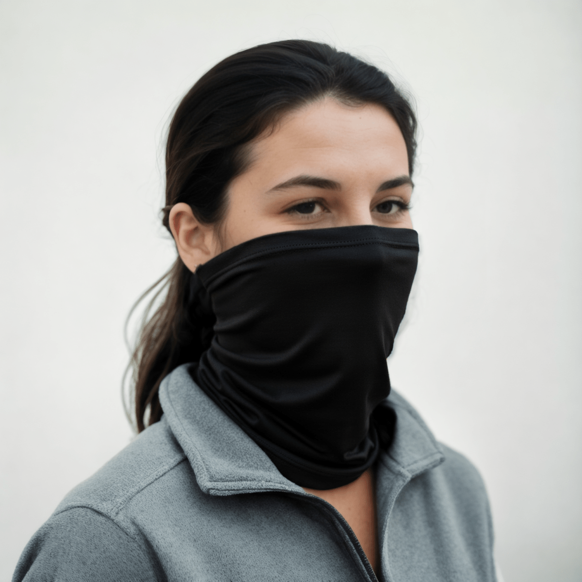 Shielding EMF Protection Neck Gaiter: Black - GroundedKiwi.nz 5gantiantiradiation