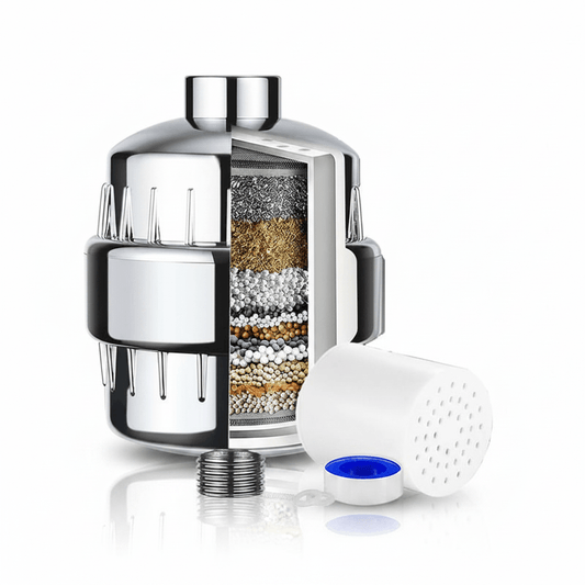 Shower Water Filter 15-Stage - GroundedKiwi.nzwater filtration water filtrationclean waterfiltersafe water