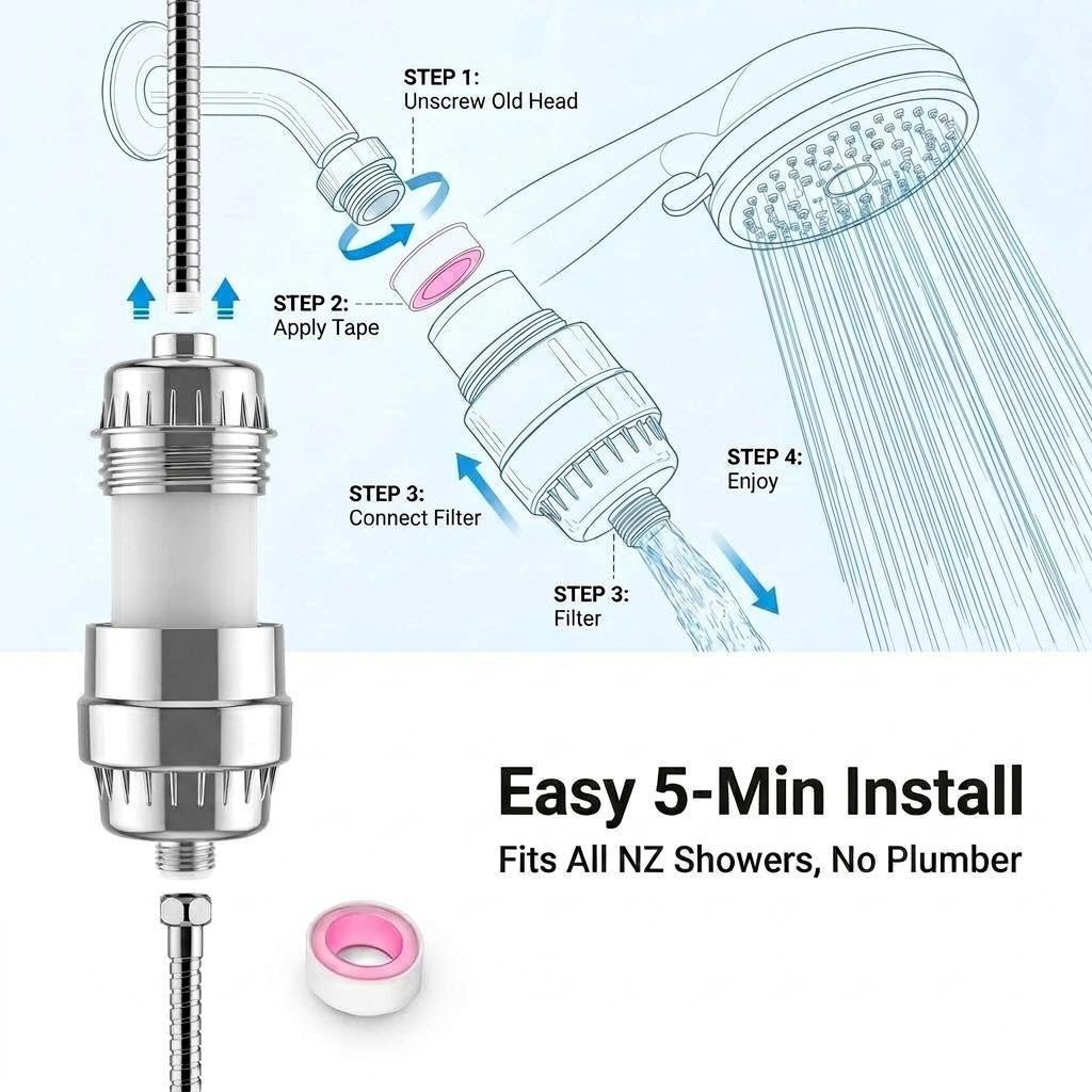 Shower water filter