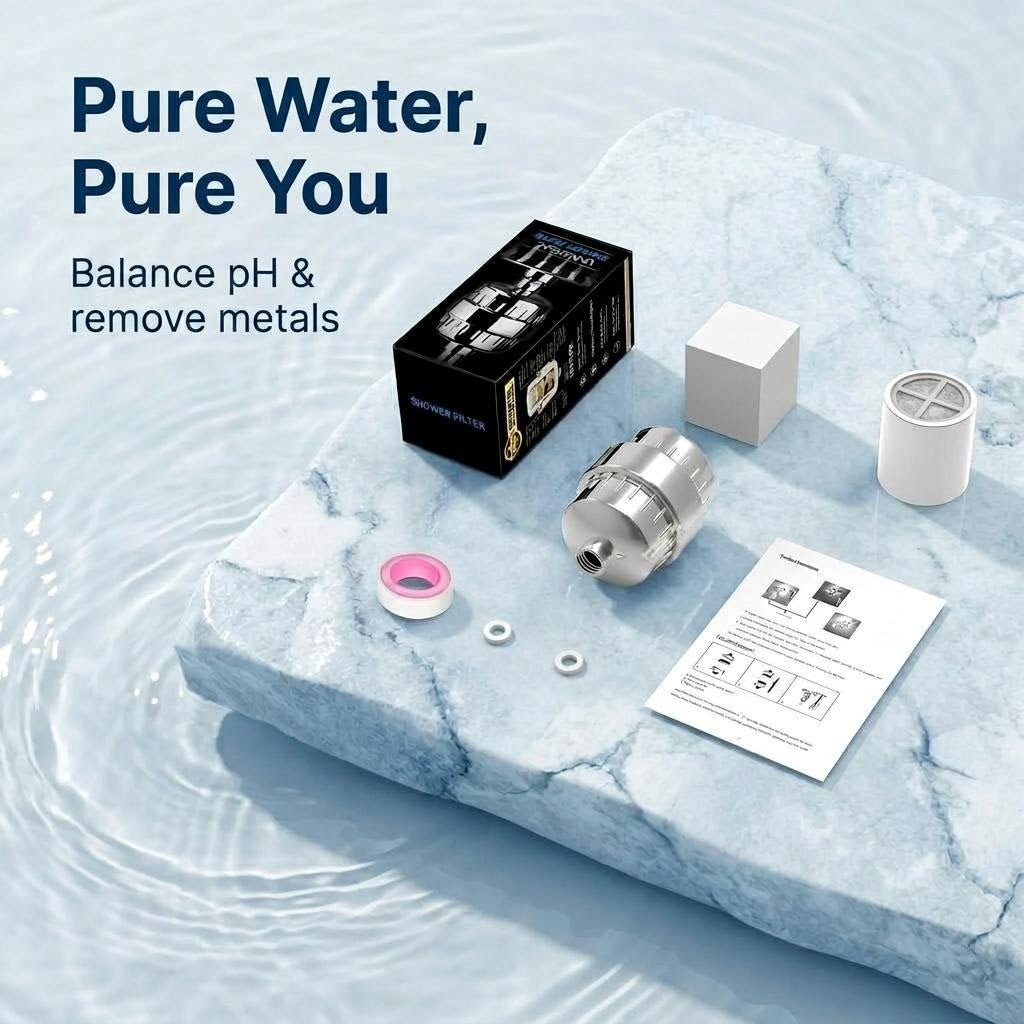 Shower water filter