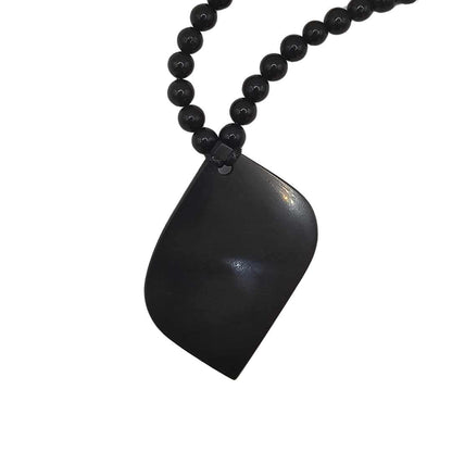 Shungite Beads & Petal Necklace - Embrace Natural Health - GroundedKiwi.nzNecklace Necklace5ganit radiationcrystal