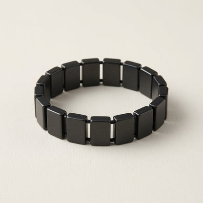 Shungite Rectangular Bead Bracelet - OSFM