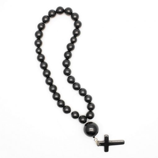 Shungite Christian Prayer Beads - Beads & Cross Rosary - GroundedKiwi.nzPrayer beads Prayer beadsbeadsChristiancross