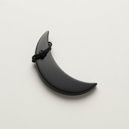 Shungite Crescent Moon Necklace