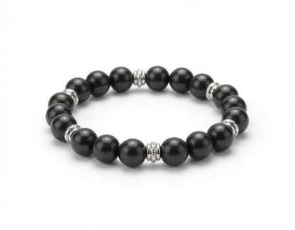 Shungite Crystal Bracelet 10mm Beads - GroundedKiwi.nzBracelet Braceletbraceletcrystalemf