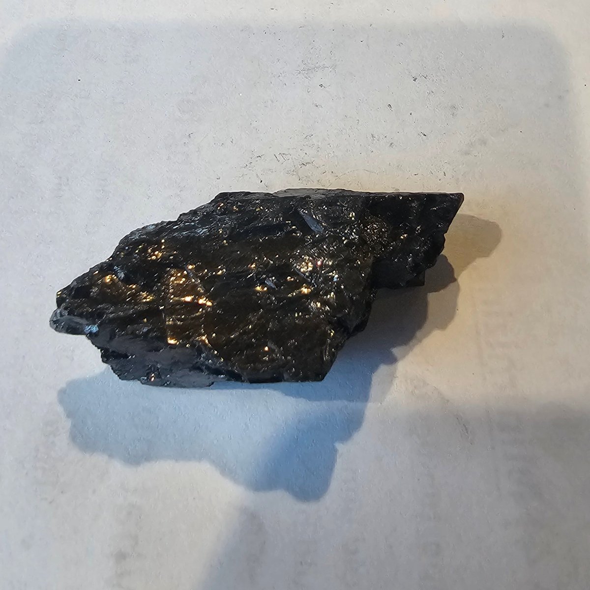 Shungite Crystal: Rare One-Piece Nugget - Glacier Peak (New Zealand) - GroundedKiwi.nz air travelcarchunk