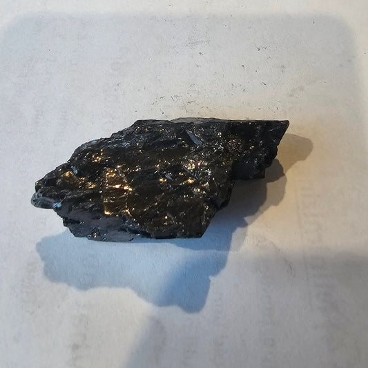 Shungite Crystal: Rare One-Piece Nugget - Glacier Peak (New Zealand) - GroundedKiwi.nz air travelcarchunk