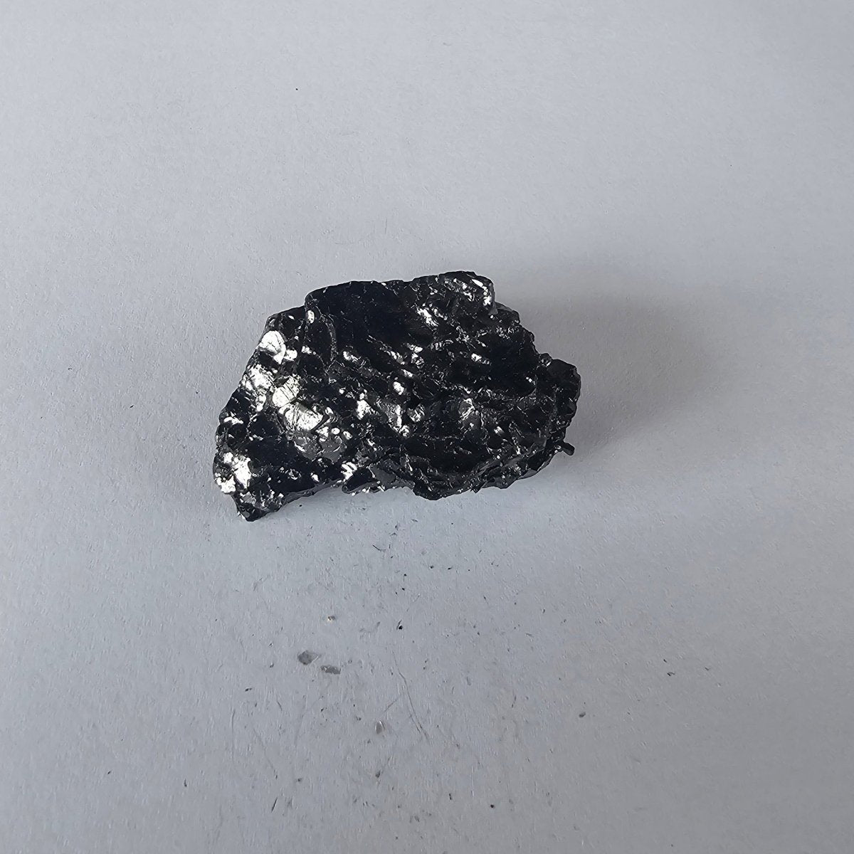 Shungite Crystal: Rare One-Piece Nugget - Glacier Peak (New Zealand)