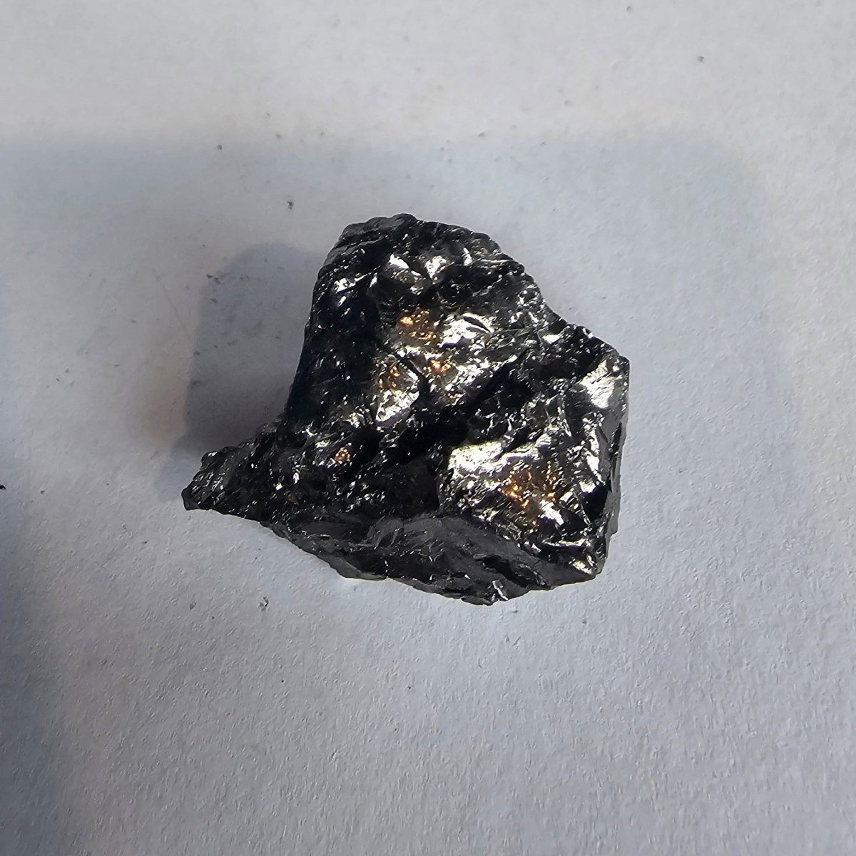 Shungite Crystal: Rare One - Piece Nugget - Jongsong Peak (Nepal, China & India) - GroundedKiwi.nz air travelcarchunk