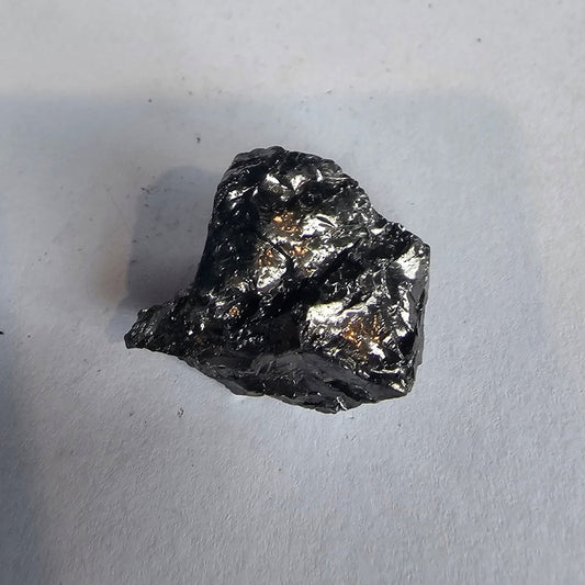 Shungite Crystal: Rare One - Piece Nugget - Jongsong Peak (Nepal, China & India) - GroundedKiwi.nz air travelcarchunk