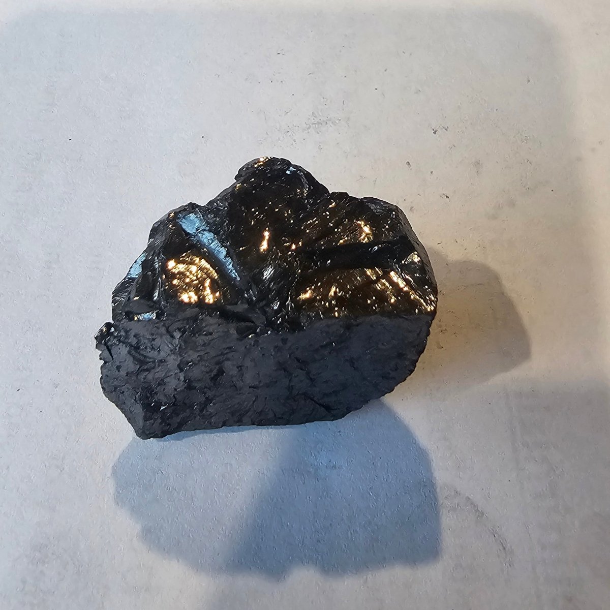 Shungite Crystal: Rare One-Piece Nugget - Malte Brun (New Zealand) - GroundedKiwi.nz air travelcarchunk