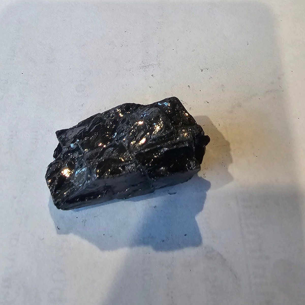 Shungite Crystal: Rare One-Piece Nugget - Mount Noshaq (Afghanistan) - GroundedKiwi.nz air travelcarchunk