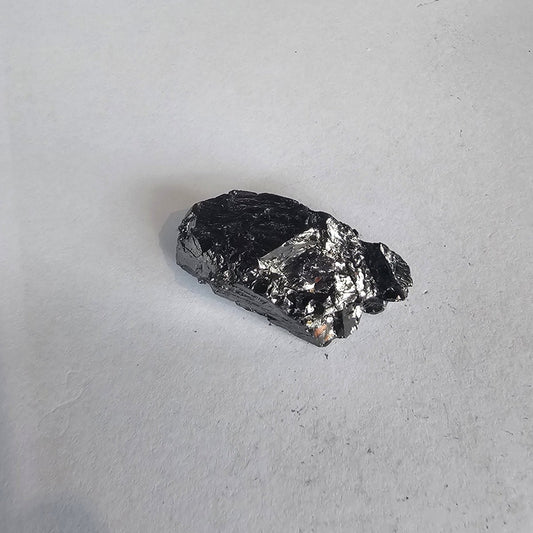 Shungite Crystal: Rare One - Piece Nugget - Mount Tasman (New Zealand - GroundedKiwi.nz air travelcarchunk
