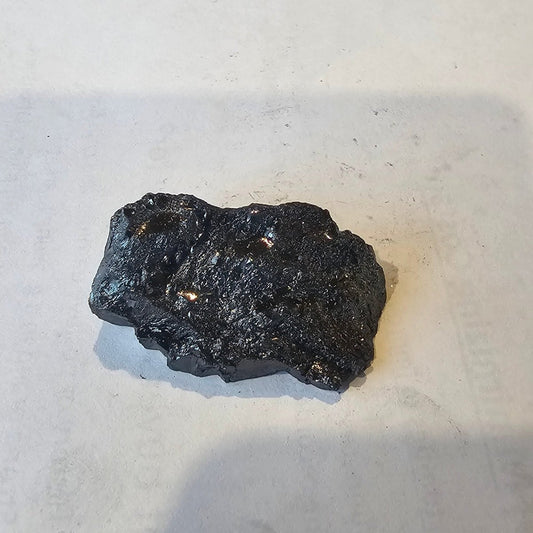 Shungite Crystal: Rare One-Piece Nugget - Mount Tasman (New Zealand - GroundedKiwi.nz air travelcarchunk