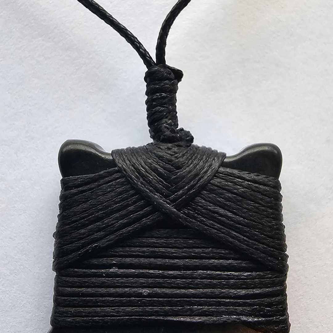 Shungite Double Koru Toki - GroundedKiwi.nzNecklace Necklace5ganit radiationbalance