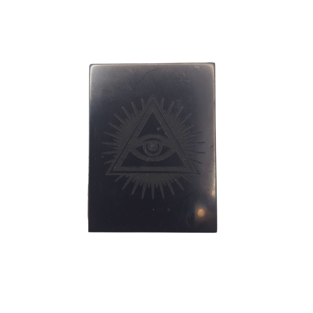 Shungite 'Eye of Providence' Phone Sticker - Divine watchfulness, enlightenment, and protection - GroundedKiwi.nzphone accessories phone accessories5ganit radiationcell