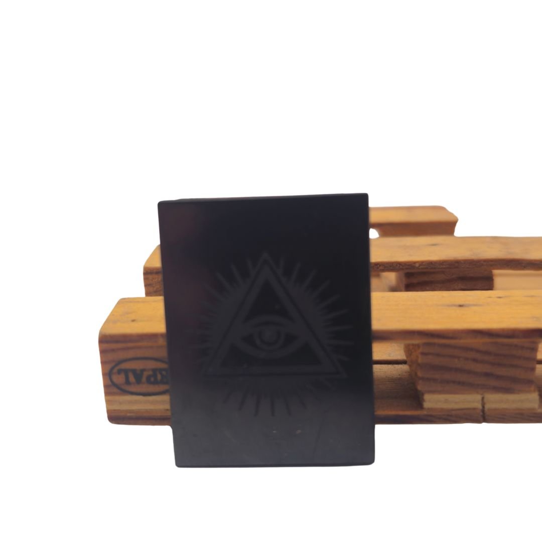 Shungite 'Eye of Providence' Phone Sticker - Divine watchfulness, enlightenment, and protection - GroundedKiwi.nzphone accessories phone accessories5ganit radiationcell