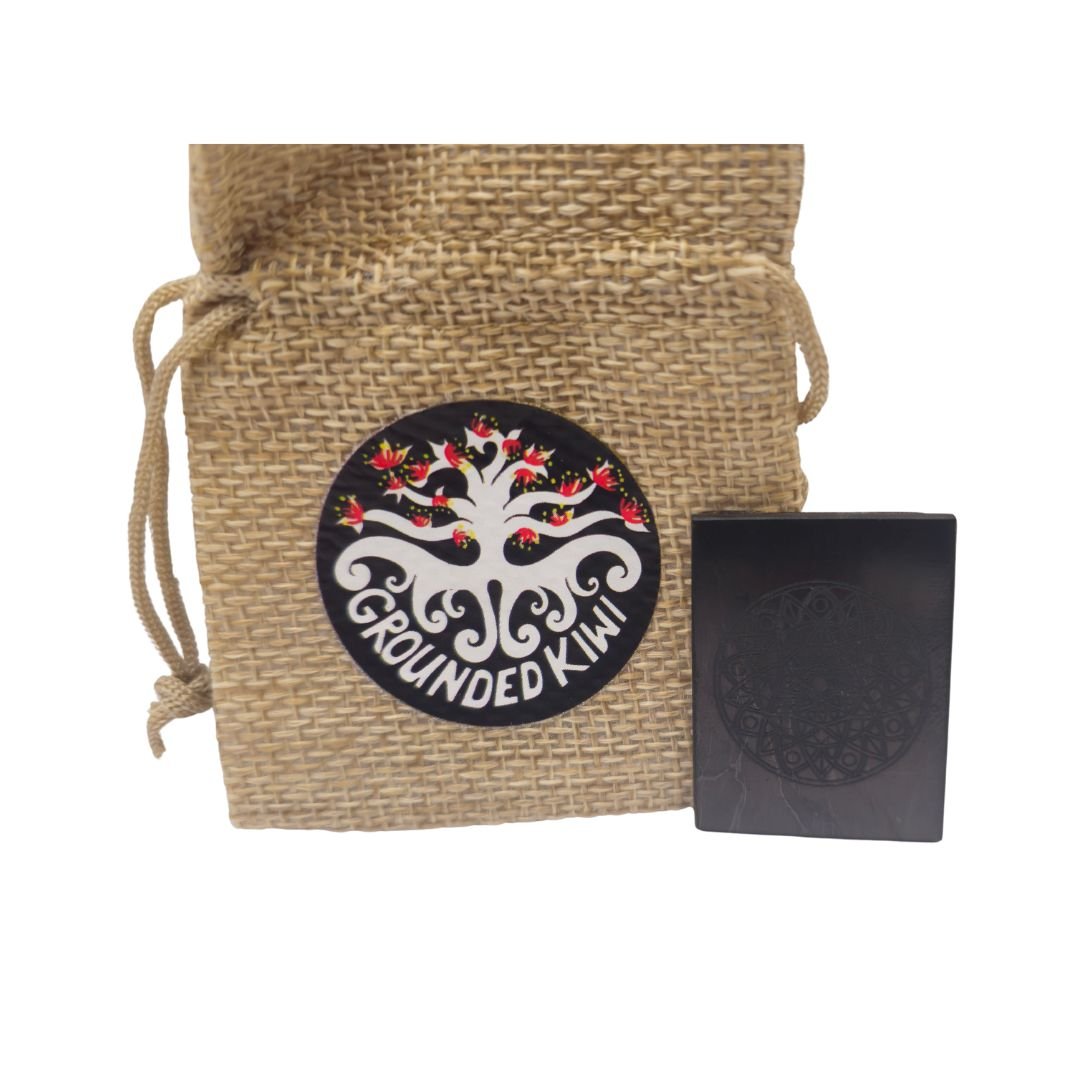 Shungite Mandala Phone Sticker - 30mm by 40mm - GroundedKiwi.nzphone accessories phone accessories5ganit radiationcell