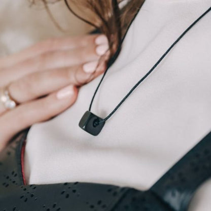 Shungite Minimalist Cube Pendant - GroundedKiwi.nzNecklace Necklaceemfemf protectiongift