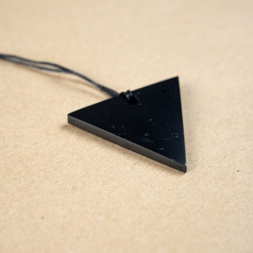 Shungite Pendant - Female Triangle - Large 45mm - GroundedKiwi.nzNecklace Necklace