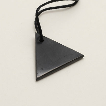 Shungite Pendant - Male Triangle - GroundedKiwi.nz
