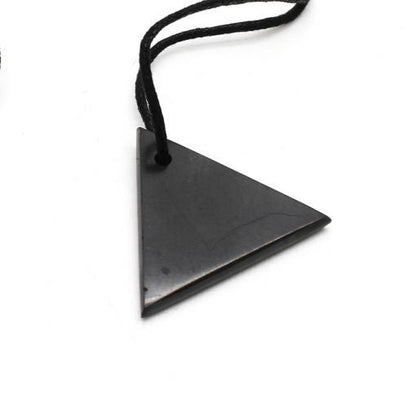 Shungite Pendant - Male Triangle - GroundedKiwi.nz