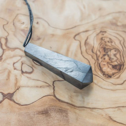 Shungite Pendant - Pendulum - GroundedKiwi.nzNecklace Necklace5ganit radiationcrystal