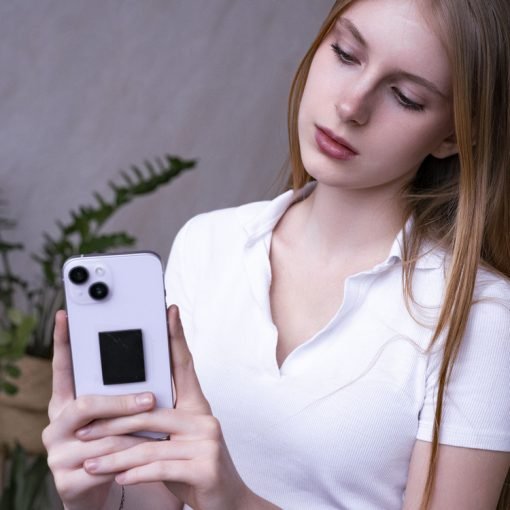 Shungite Phone Plate Sticker - 30mm by 40mm - GroundedKiwi.nzphone accessories phone accessories5ganit radiationcell