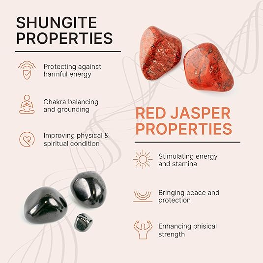 Shungite & Red Jasper Bracelet - GroundedKiwi.nzBracelet Bracelet5ganit radiationbracelet
