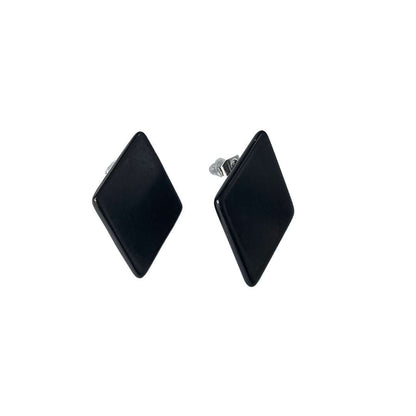 Shungite Rhombic Stud Earrings - GroundedKiwi.nzearrings earringsbiobiohackingCrytal