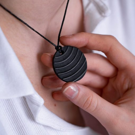 Shungite Stone Breeze Pendant - Balance and clean your Root Chakra - GroundedKiwi.nzNecklace Necklace5ganit radiationbalance
