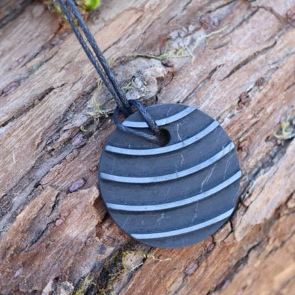 Shungite Stone Breeze Pendant - Balance and clean your Root Chakra - GroundedKiwi.nzNecklace Necklace5ganit radiationbalance