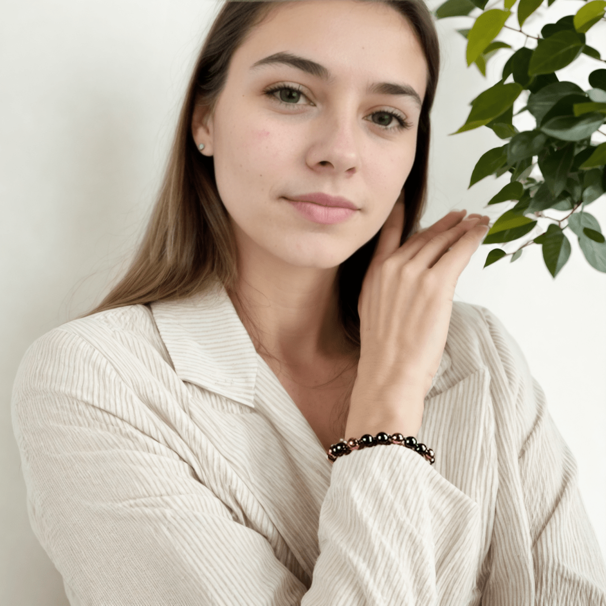 Shungite Stone & Copper Bracelet - GroundedKiwi.nzBracelet Bracelet5ganit radiationbracelet