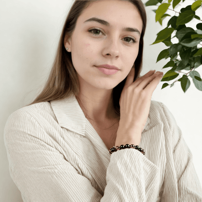 Shungite Stone & Copper Bracelet - GroundedKiwi.nzBracelet Bracelet5ganit radiationbracelet