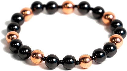 Shungite Stone & Copper Bracelet - GroundedKiwi.nzBracelet Bracelet5ganit radiationbracelet