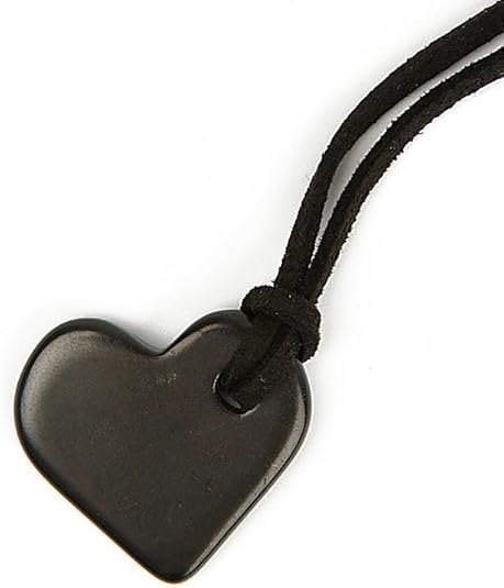 Shungite Stone Heart Necklace - GroundedKiwi.nzNecklace Necklace5ganit radiationbalance