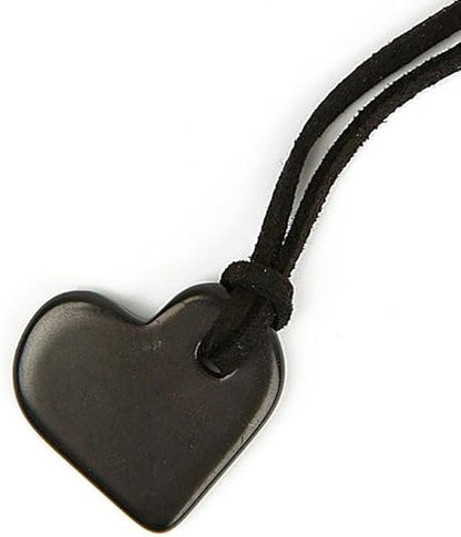 Shungite Stone Heart Necklace - GroundedKiwi.nzNecklace Necklace5ganit radiationbalance