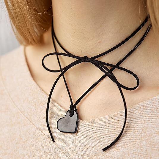 Shungite Stone Heart Necklace - GroundedKiwi.nzNecklace Necklace5ganit radiationbalance