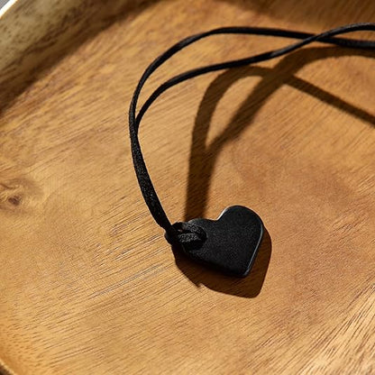 Shungite Stone Heart Necklace - GroundedKiwi.nzNecklace Necklace5ganit radiationbalance
