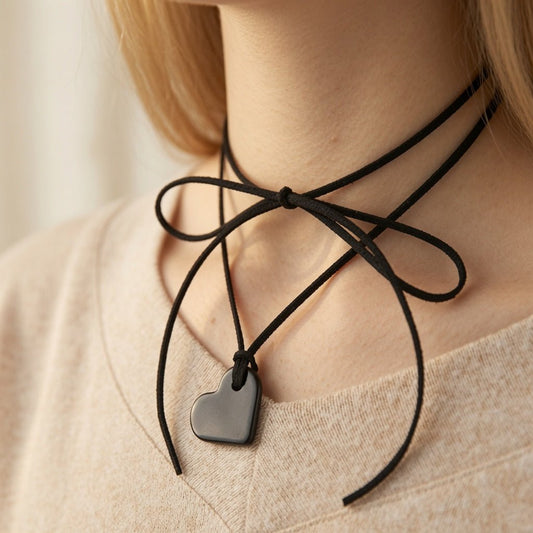 Shungite Stone Heart Necklace - GroundedKiwi.nzNecklace Necklacecrystalemfheart