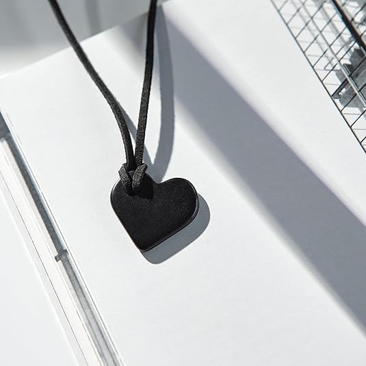 Shungite Stone Heart Necklace - GroundedKiwi.nzNecklace Necklace5ganit radiationbalance