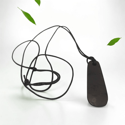 Shungite Stone Pendant - Allure - beauty, fertility, love, unity, and family harmony. - GroundedKiwi.nzNecklace Necklace5ganit radiationbalance