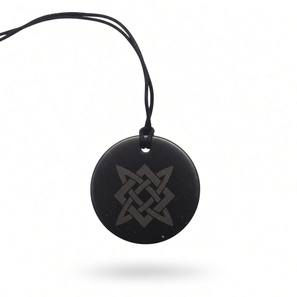 Shungite Stone Pendant - Lada Star -  family bond, balance, and safeguarding the home.