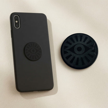Shungite Stone Phone Sticker - 'Eye' - GroundedKiwi.nzphone accessories phone accessories5ganit radiationcell