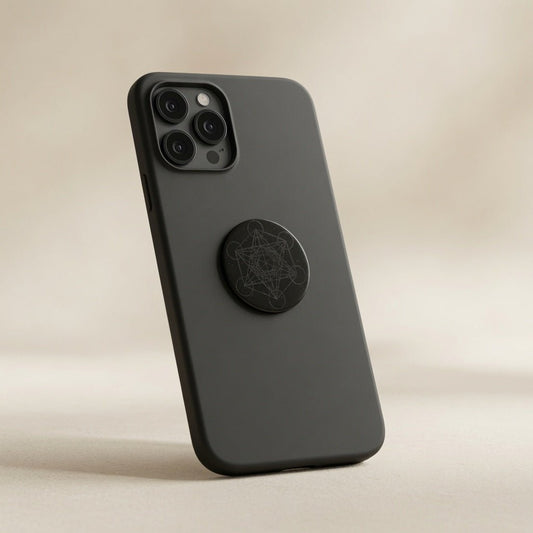 Shungite Stone Phone Sticker - Metatron Cube - GroundedKiwi.nzphone accessories phone accessories5ganit radiationcell